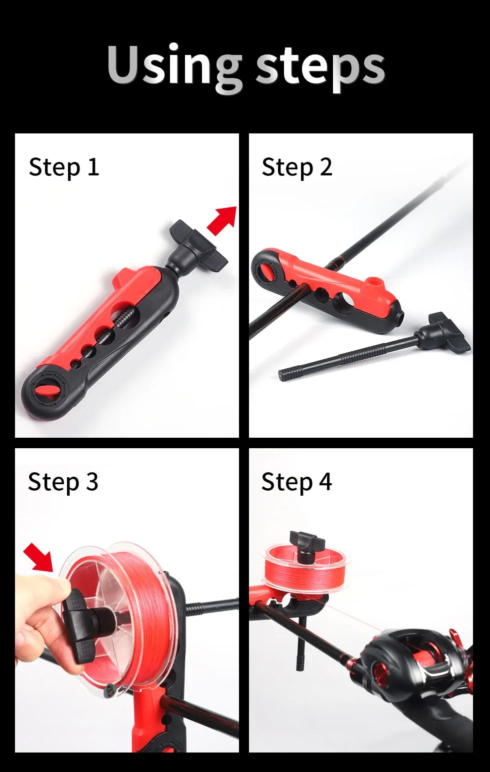 Portable Fishing Line Winder Reel Spooler