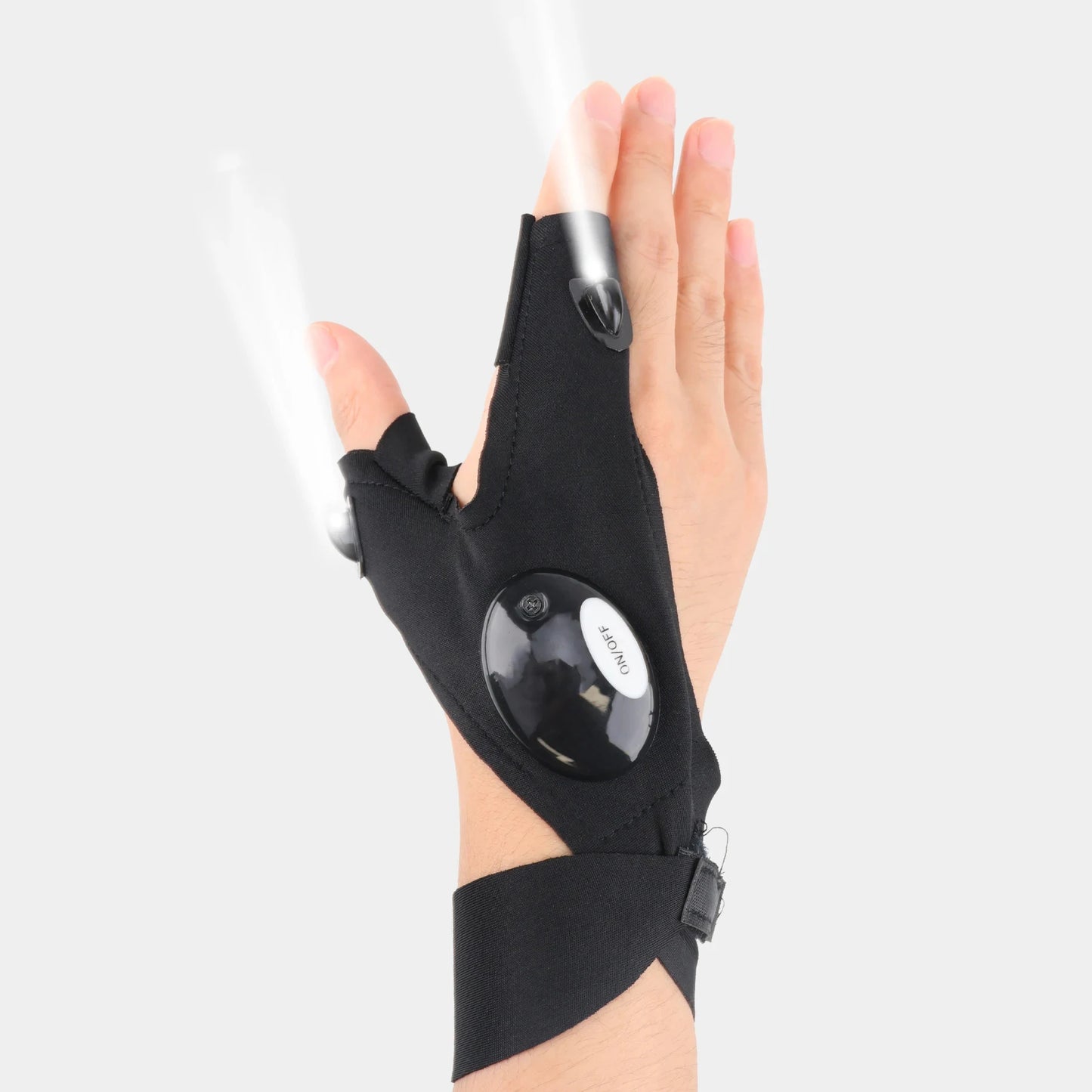 Half Finger Glove w/ LED Lights