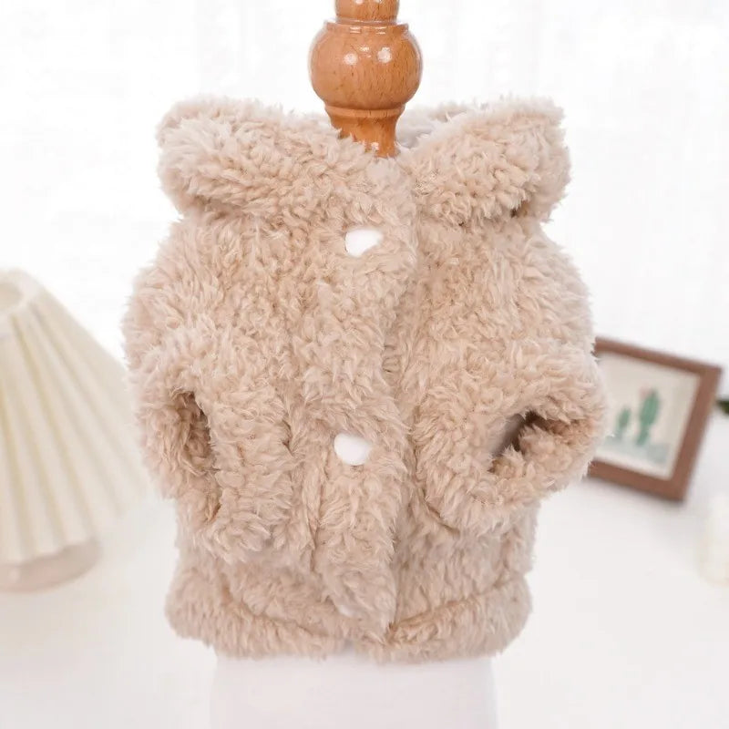 Cute Rabbit Ears Plush Coat for Cat or Dog