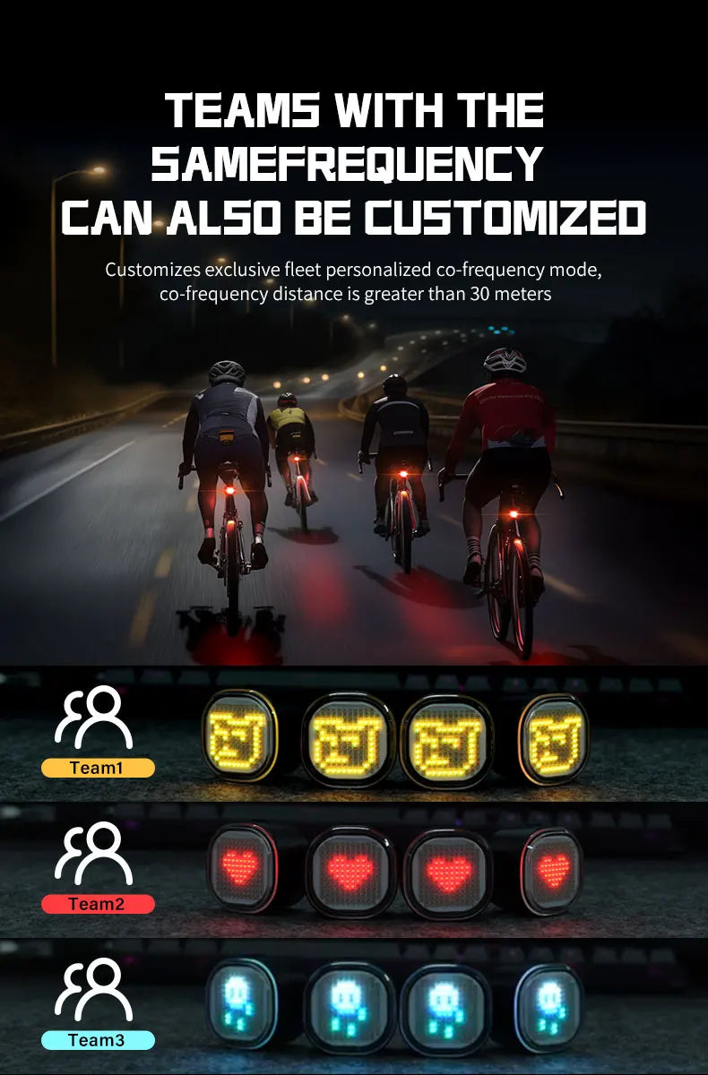 Bluetooth LED Emoji Taillight Led w/ Braking Sensor