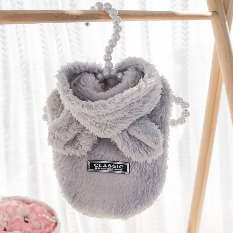 Cute Rabbit Ears Plush Coat for Cat or Dog